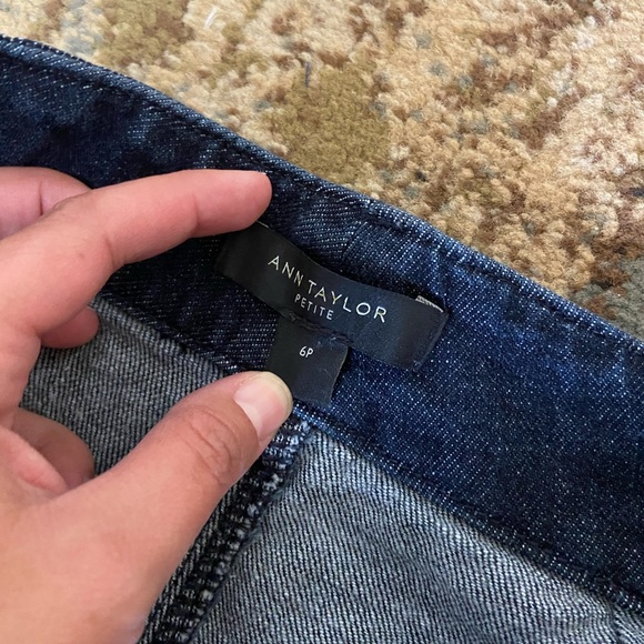 Ann Taylor Cropped Wide Leg Jeans - Picture 4 of 5